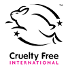 Cruelty Free International - We are certified by Cruelty Free International which guarantees our products have not been tested on animals and meets the Humane Cosmetics Standard for cosmetics toiletries and personal care.