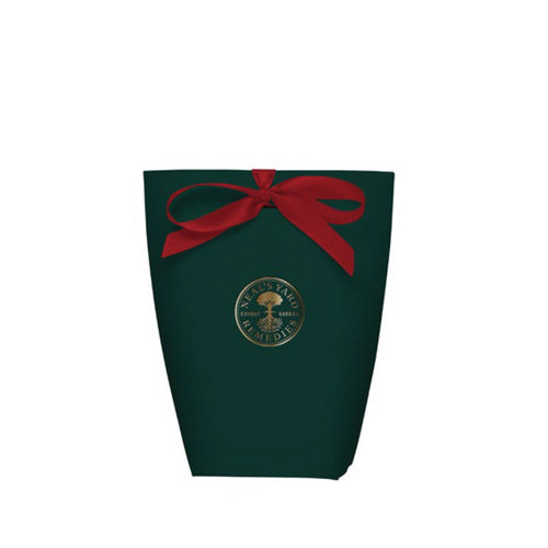 Small Green Pouch With Red Ribbon, Neal's Yard Remedies