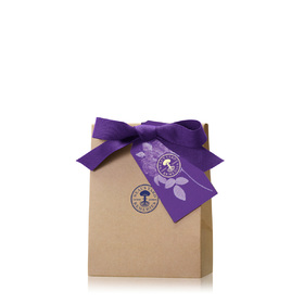 Small Pouch with Purple Ribbon & Tag