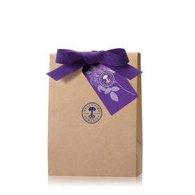 Medium Pouch with Purple Ribbon & Tag
