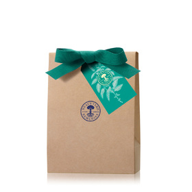 Medium Pouch with Turquoise Ribbon & Tag
