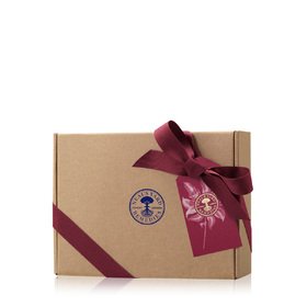 Medium Kraft Box, Red Ribbon,Tissue Paper & Tag
