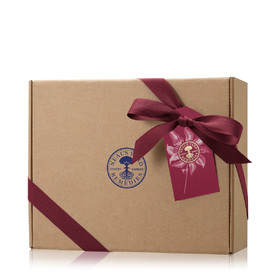 Large Kraft Box, Red Ribbon, Tissue paper & Tag
