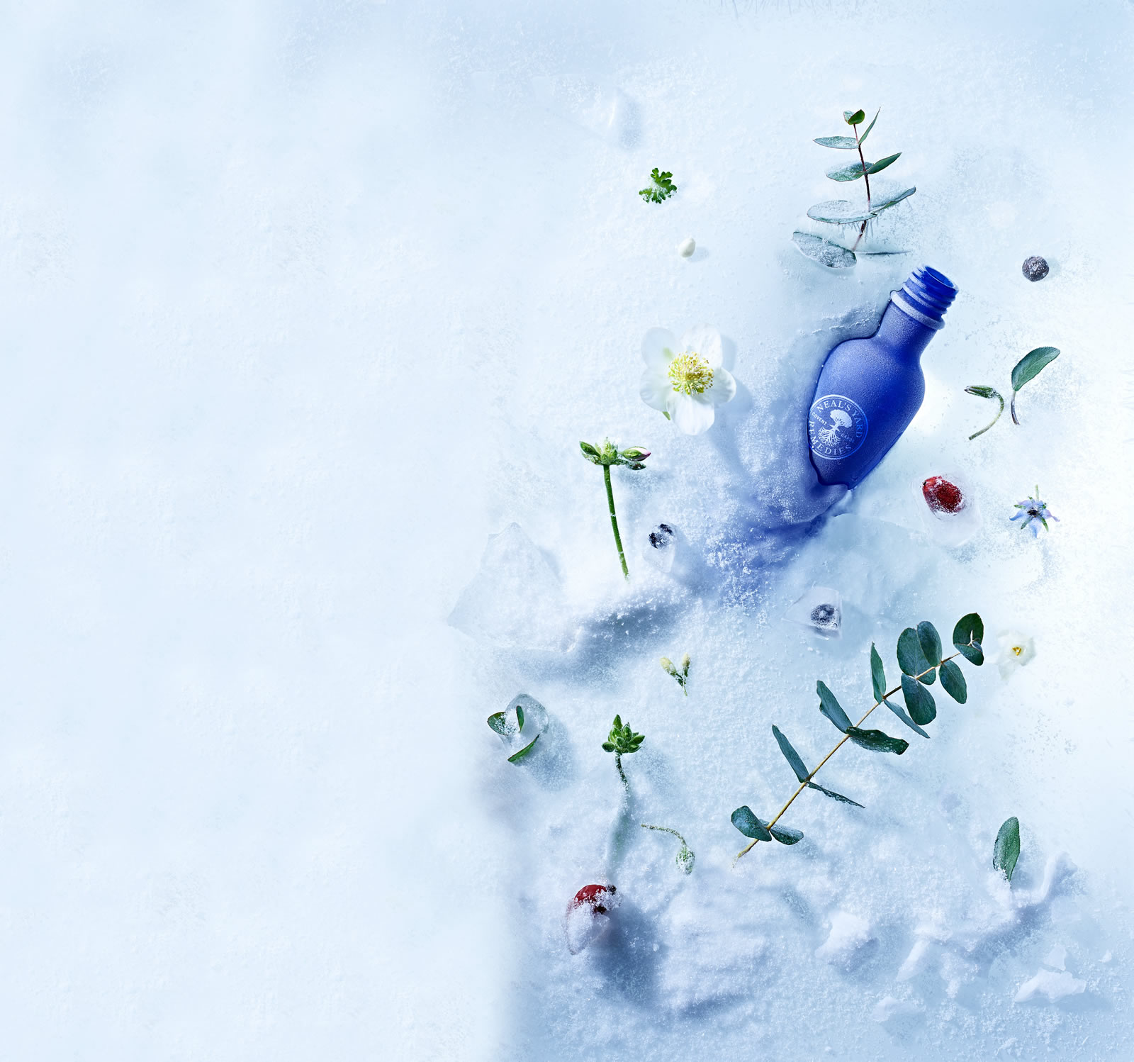 Frosty Blue Bottle